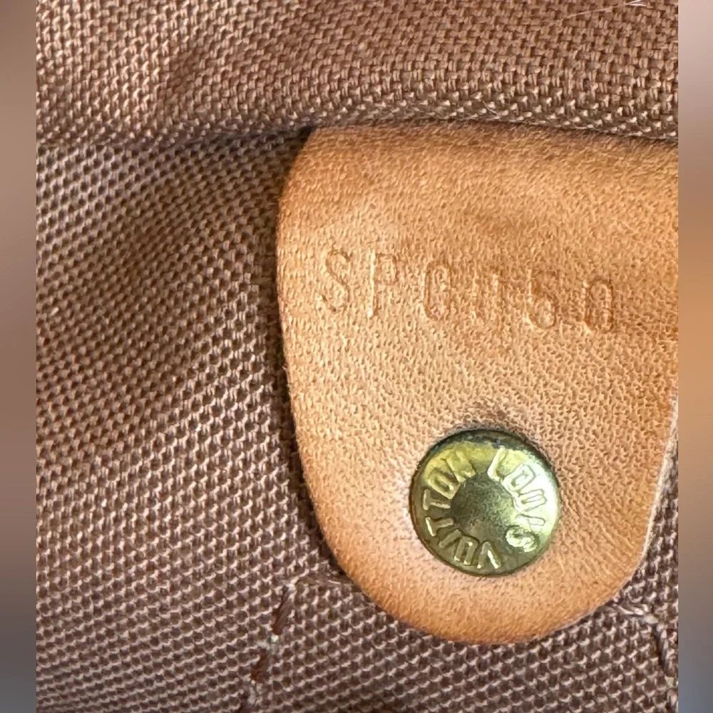 Authentic Louis Vuitton Speedy 35 Vintage Brown and Orange Satchel - Picture 7 of 13